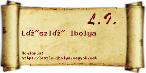 László Ibolya névjegykártya