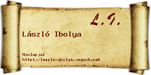 László Ibolya névjegykártya