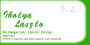 ibolya laszlo business card